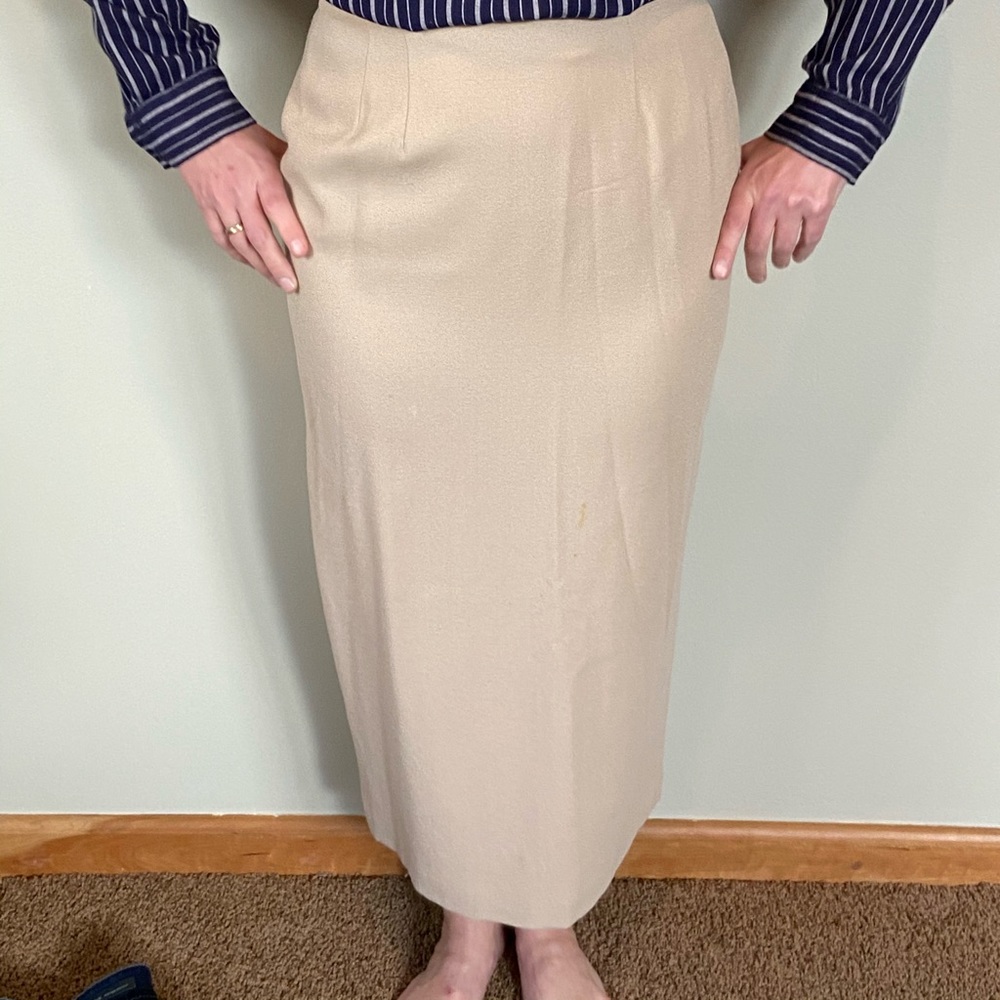 Tan maxi dress skirt
